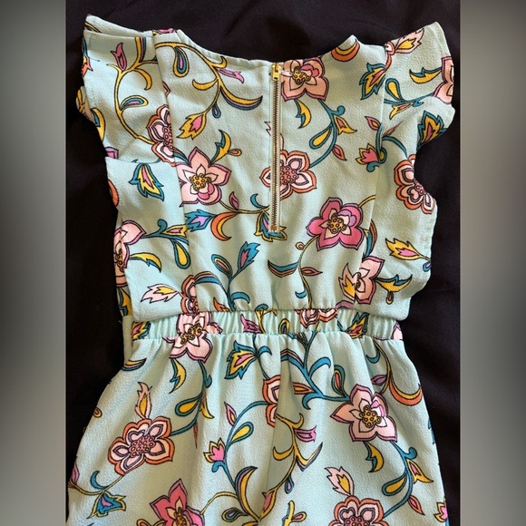 OshKosh B'gosh Floral One Piece - Pink and Blue - Picture 6 of 7